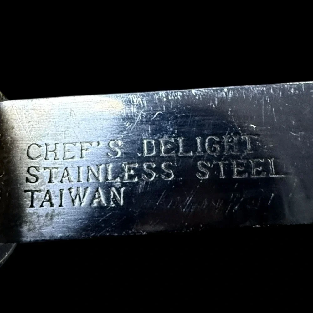 Chef's Delight Spatula Stainless Steel Wood‎ Handle Vintage Cookware